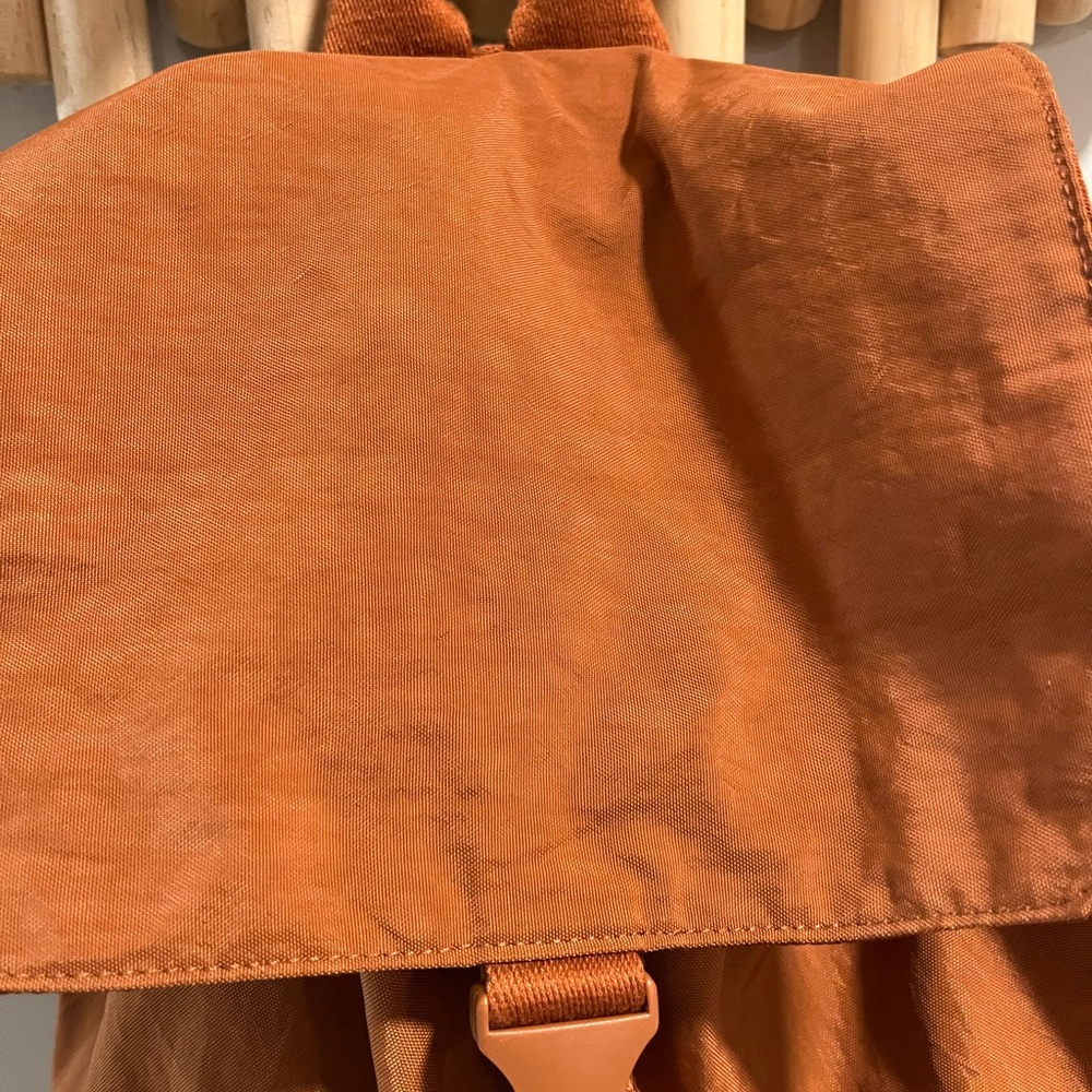 Universal Thread Orange Drawstring Backpack with Front Pockets - Picture 6 of 8
